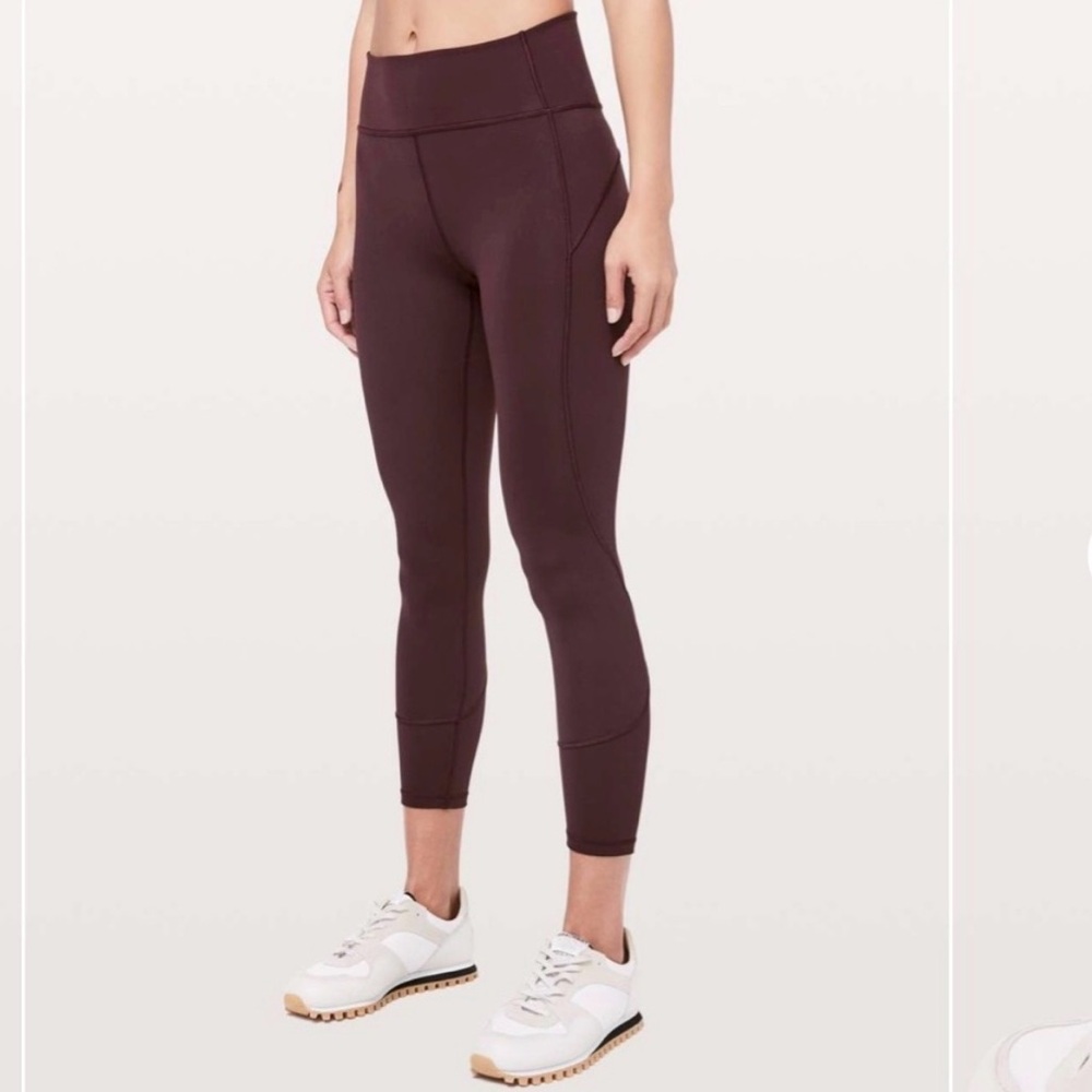 Lululemon In Movement 7/8 Tight 25 - Plum/Purple - 8
